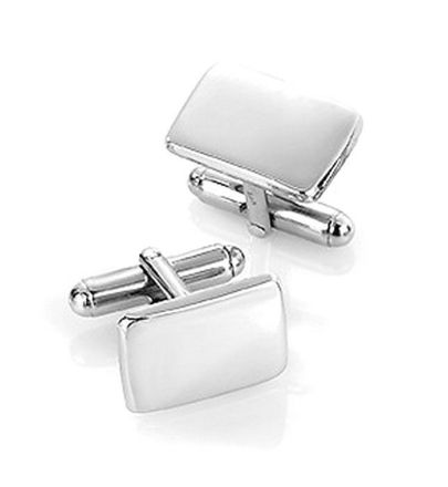 Mansjettknapper i sølv med metall bakstykke. Rhodinert - 63811 Mansjettknapper i sølv med metall bakstykke. Rhodinert - 63811