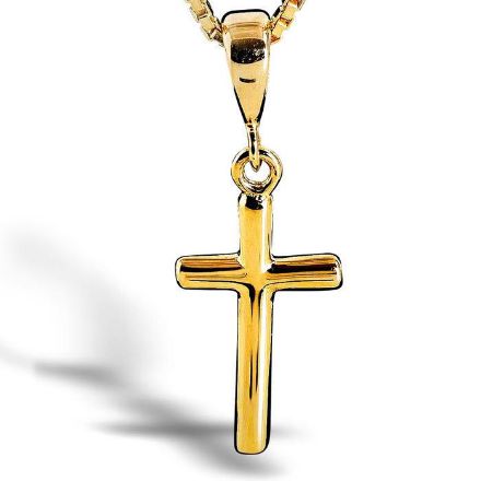 Gullkors I gult gull 14kt, 26 mm - 26125 Gullkors I gult gull 14kt, 26 mm - 26125