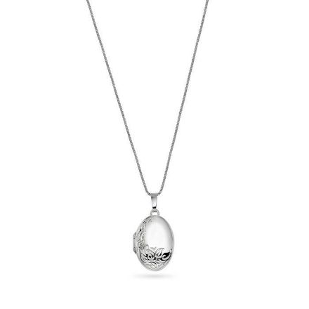 Oval medaljongsmykke i sølv - 109900 Oval medaljongsmykke i sølv - 109900