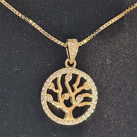 Livets tre i Forgylling med zirkonia - 9905950 Livets tre i Forgylling med zirkonia - 9905950