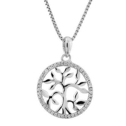 Livets tre i sølv med zirkonia - 2986542 Livets tre i sølv med zirkonia - 2986542
