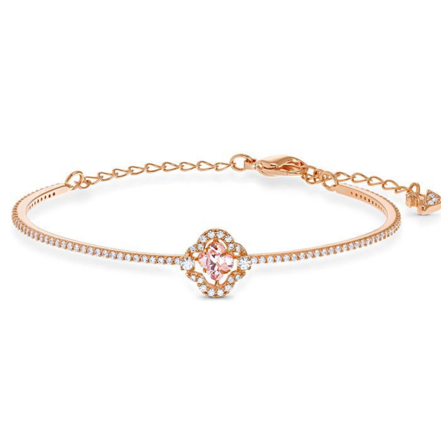 Swarovski armband Sparkling Dance Clover, rose - 5516476