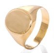 Signetring til herre i gult gull 3,4 mm - 57556  Signetring til herre i gult gull 3,4 mm - 57556