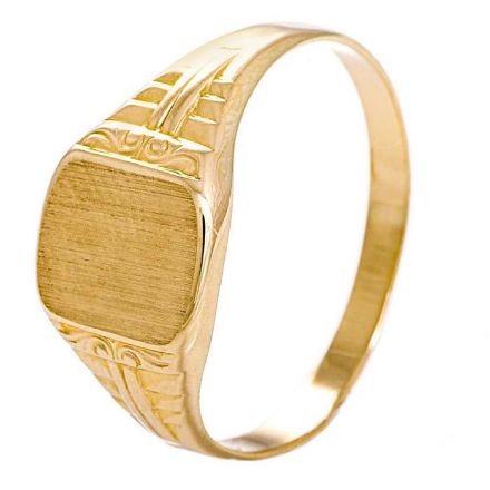 Signetring til herre i gult gull - 57028 Signetring til herre i gult gull - 57028