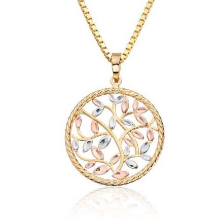 Smykke Livets tre i gult gull 14kt, 23 mm/23 mm - 27235 Smykke Livets tre i gult gull 14kt, 23 mm/23 mm - 27235