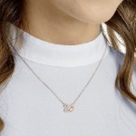 Swarovski smykke Dazzling Swan Necklace, Multi-colored, Rose-gold tone plated - 5469989