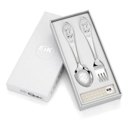 Sølv barnebestikk Metter liten fugl, 2 deler - 9710 Sølv barnebestikk Metter liten fugl, 2 deler - 9710