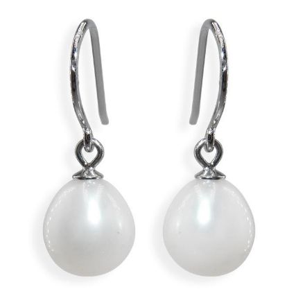 Øredobber i sølv med ferskvannperle. POEME- 9089 Øredobber i sølv med ferskvannperle. POEME- 9089