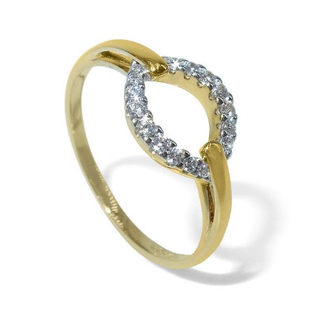 Gullring med zirkonia -BUR594088  Gullring med zirkonia -BUR594088