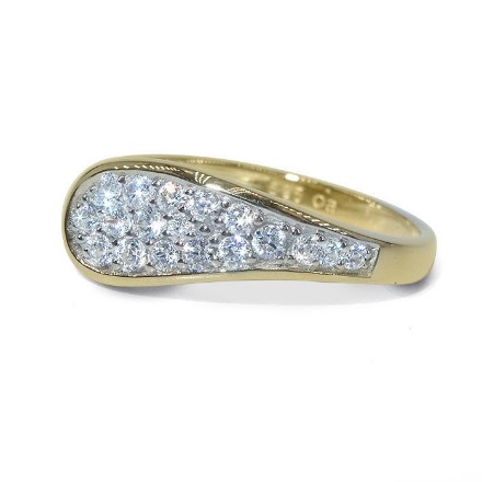 Gullring med zirkonia -BUR594084  Gullring med zirkonia -BUR594084