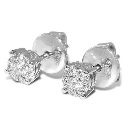 Diamantøredobber  i gull med 0,16 ct W-Si - 165549 Diamantøredobber  i gull med 0,16 ct W-Si - 165549
