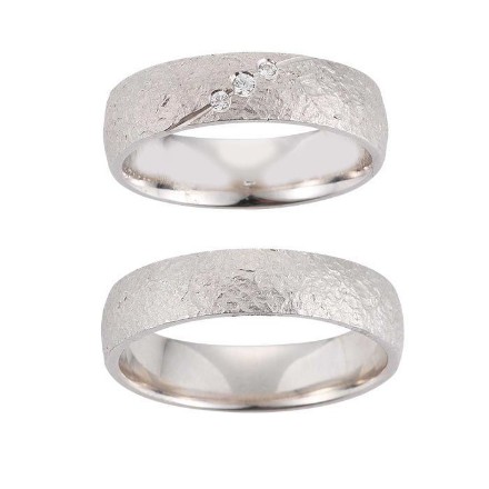 Gifteringer i hvitt gull 14 kt, 5,5 mm. GERSTNER - 28630 Gifteringer i hvitt gull 14 kt, 5,5 mm. GERSTNER - 28630