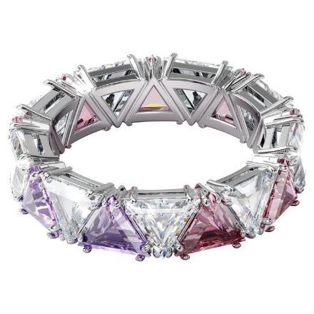 Swarovski Millenia cocktail ring Triangle cut crystals, Purple, Rhodium plated - 5600765 Swarovski Millenia cocktail ring Triangle cut crystals, Purple, Rhodium plated - 5600765