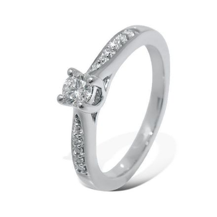 Diamantring forlovelsesring Azur 0,21 ct W-Si - ABR00874-21 Diamantring forlovelsesring Azur 0,21 ct W-Si - ABR00874-21