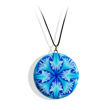 Håndlaget smykke Paradoks, Blå mønster - 280207486 Håndlaget smykke Paradoks, Blå mønster - 280207486
