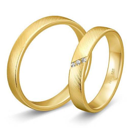 Gifteringer i gult gull 14 kt, 4 mm. BASIC SLIM - 4804227 Gifteringer i gult gull 14 kt, 4 mm. BASIC SLIM - 4804227