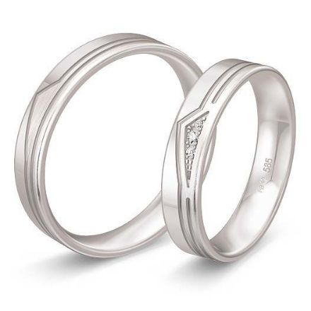 Gifteringer i hvitt gull 14 kt, 4.5 mm. BASIC SLIM - 48042090 Gifteringer i hvitt gull 14 kt, 4.5 mm. BASIC SLIM - 48042090