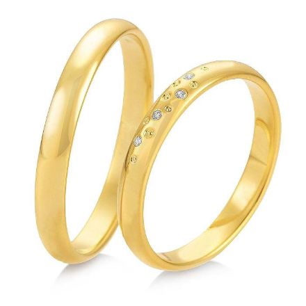 Gifteringer i gult gull 9 kt, 3 mm. BASIC LIGHT - 14805721 Gifteringer i gult gull 9 kt, 3 mm. BASIC LIGHT - 14805721