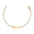 Armbånd i gult gull 14kt, 14 CM /plate - 16983