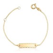 Armbånd i gult gull 14kt, 14 CM /plate - 16981