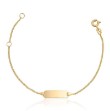 Armbånd i gult gull 14kt, 14 CM /plate - 16982
