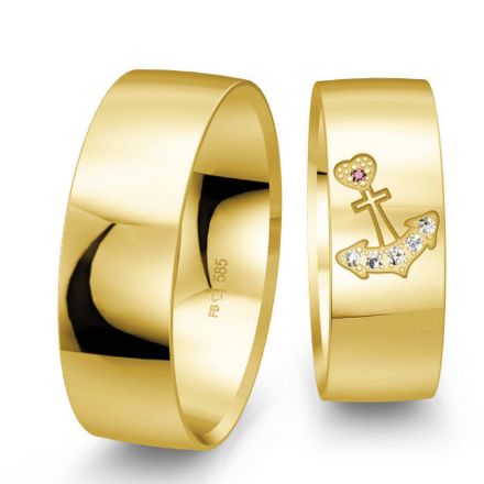 Gifteringer fra Breuning gult gull 14kt, 7 mm. INFINI- 4806577 Gifteringer fra Breuning gult gull 14kt, 7 mm. INFINI- 4806577