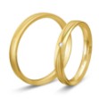 Gifteringer i gult gull 14 kt, 3 mm. BASIC LIGHT - 48057110