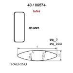 Gifteringer fra Breuning gult gull 14kt,  4.5 mm. INFINI- 48065740