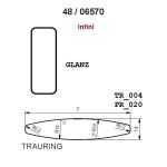 Gifteringer fra Breuning hvitt gull 14kt,  6 mm. INFINI- 4806570