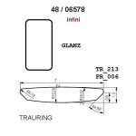 Gifteringer fra Breuning hvitt gull 14kt, 7 mm. INFINI- 48065790