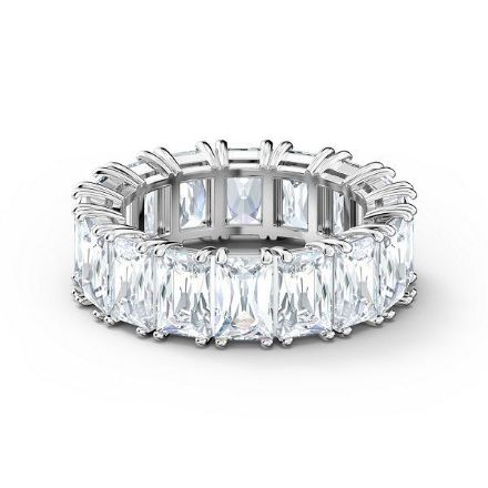 Swarovski Vittore wide ring White, Rhodium plated  - 5562129 Swarovski Vittore wide ring White, Rhodium plated  - 5562129