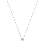 Swarovski smykke Attract necklace Square, White, Rose gold-tone plated - 5510698