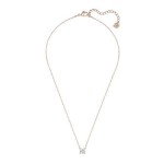 Swarovski smykke Attract necklace Square, White, Rose gold-tone plated - 5510698
