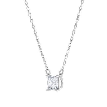 Swarovski smykke Attract necklace Square, White, Rhodium plated - 5510696 Swarovski smykke Attract necklace Square, White, Rhodium plated - 5510696