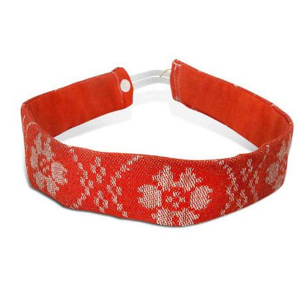 Hårbånd til Trønder bunad, rød Hårbånd til Trønder bunad, rød