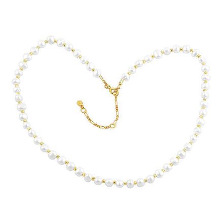 Arabella halskjede i 18kt forgylt sølv - S08077G Arabella halskjede i 18kt forgylt sølv - S08077G