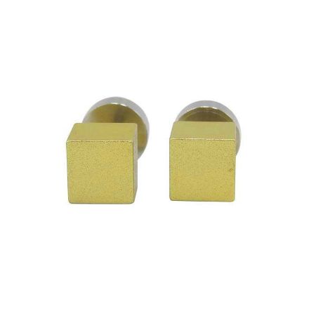 Øredobber fra Apero, firkantete store. Gylden - 509 Øredobber fra Apero, firkantete store. Gylden - 509