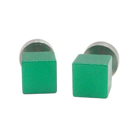 Øredobber fra Apero, firkantete store. lysegrønn - 512 Øredobber fra Apero, firkantete store. lysegrønn - 512