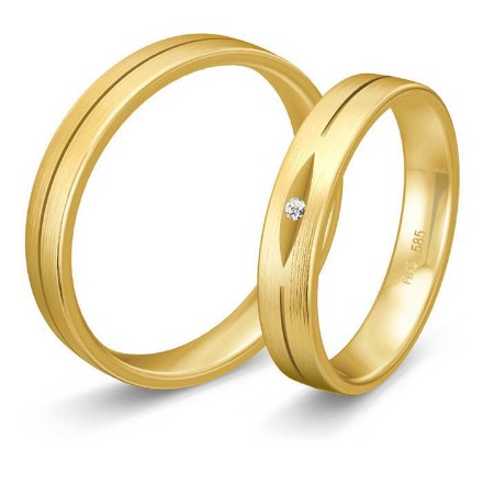 Gifteringer i gult gull 14 kt, 3.5 mm. BASIC LIGHT - 48057130 Gifteringer i gult gull 14 kt, 3.5 mm. BASIC LIGHT - 48057130