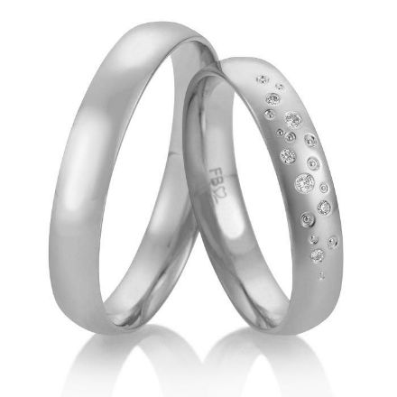 Gifteringer i hvitt gull 14 kt, 4 mm. BASIC LIGHT - 48057251 Gifteringer i hvitt gull 14 kt, 4 mm. BASIC LIGHT - 48057251