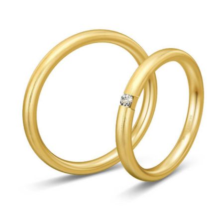 Gifteringer i gult gull 14 kt, 2.5 mm. BASIC LIGHT - 48057330 Gifteringer i gult gull 14 kt, 2.5 mm. BASIC LIGHT - 48057330