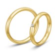 Gifteringer i gult gull 14 kt, 3 mm. BASIC LIGHT - 48057350