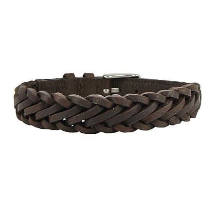 Armbånd ZACK skinn og stål, brun - 365908 Armbånd ZACK skinn og stål, brun - 365908