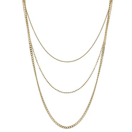 Smykke i forgylt stål, Betina - 357958 Smykke i forgylt stål, Betina - 357958