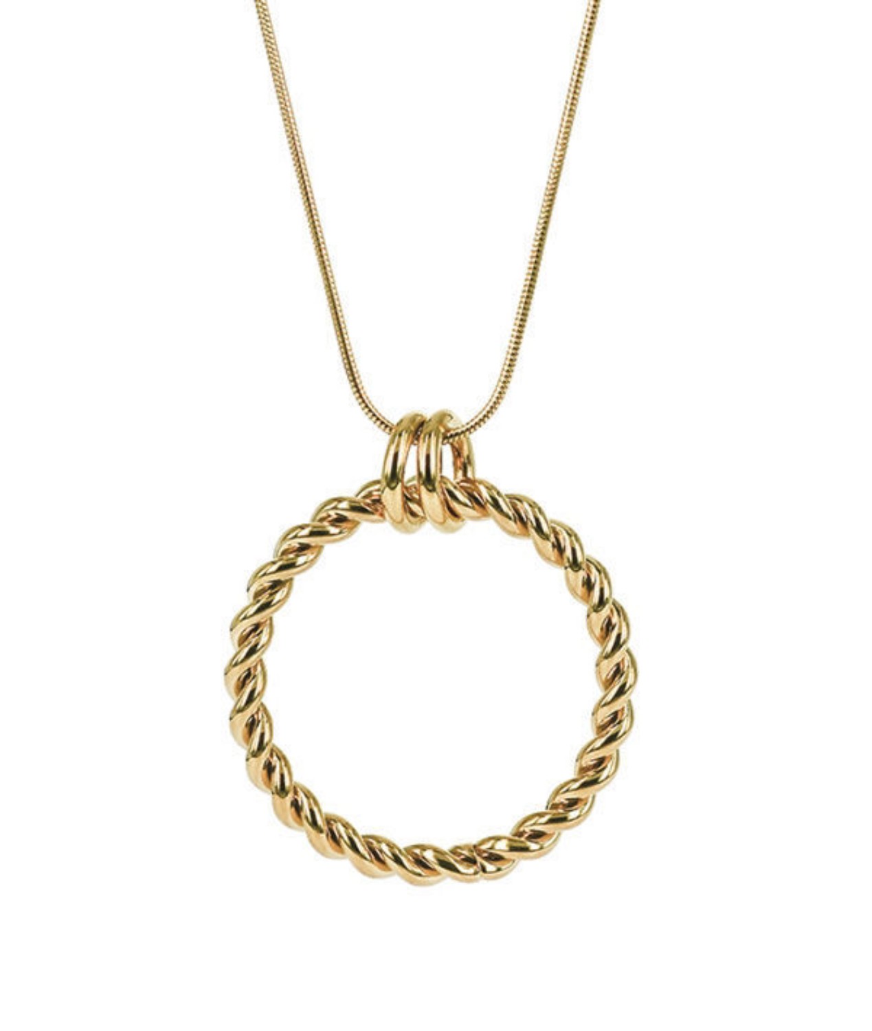 TWIST Långt Halsband Guld - 359051