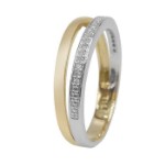 Gullring med diamanter 0.08 ct. W-Si - BUR630432