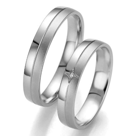 Gifteringer i hvitt gull 9 kt, 4 mm. Smart line - 1480709900 Gifteringer i hvitt gull 9 kt, 4 mm. Smart line - 1480709900