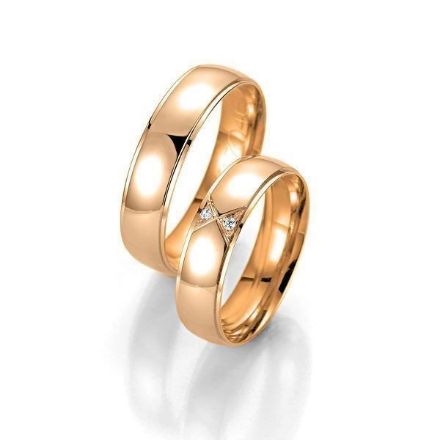 Gifteringer i rødt gull 9 kt, 5.5 mm. Smart line - 24807045000 Gifteringer i rødt gull 9 kt, 5.5 mm. Smart line - 24807045000