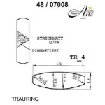 Skisse av rødt gull 9 kt, 4.5 mm. Smart line - 2480700800