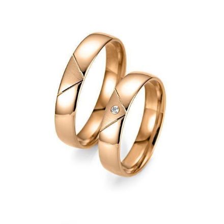 Gifteringer i rødt gull 9 kt, 4.5 mm. Smart line - 2480700700 Gifteringer i rødt gull 9 kt, 4.5 mm. Smart line - 2480700700